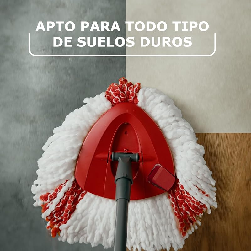 Substituição vileda turbo, compatível com todos os sistemas vileda turbo i desempenho extra i adequado para todos os tipos de pavimentos duros i elimina 99% das bactérias apenas com água i embalagem dupla