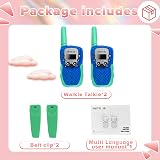 Retevis RT388 Kids Walkie Talkies Pair Blue VOX Flashlight 8 Volume Adjust view 9