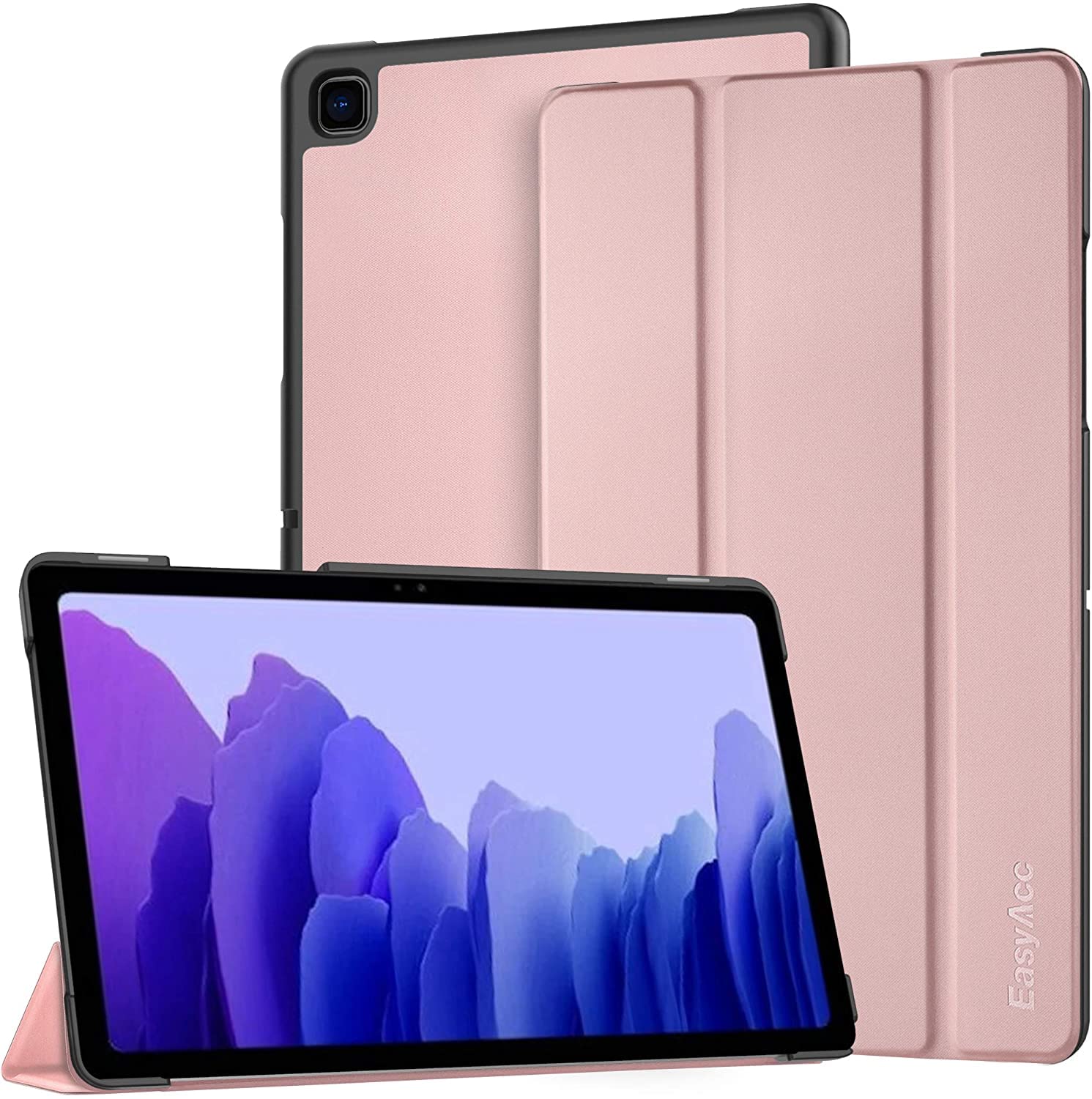 EasyAcc Case Compatible with Samsung Galaxy Tab A7 10.4 Inch 2020 SM-T500 T505 T507 Ultra Thin with Stand Function Slim PU Leather Smart Case