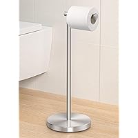 KES Toilet Paper Holder Free Standing Toilet Paper Stand 304 Stainless Steel Rustproof Pedestal Lavatory Tissue Roll Holder F