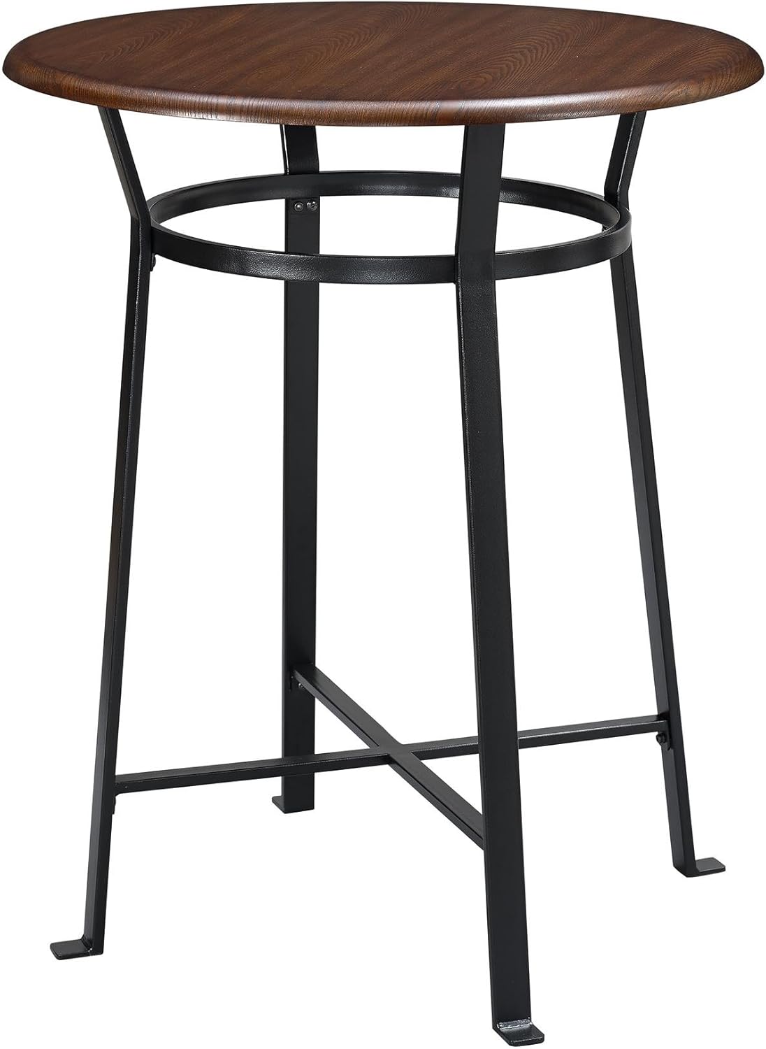 Dorel Living Montgomery 3-Piece Dining Set, Dark Mahogany - - Table & Chair Sets