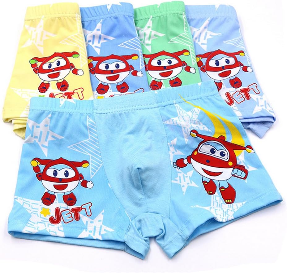 YUMILY2-8 Years Boys Boxer Briefs Toddler Character Underwear 5 Multipack