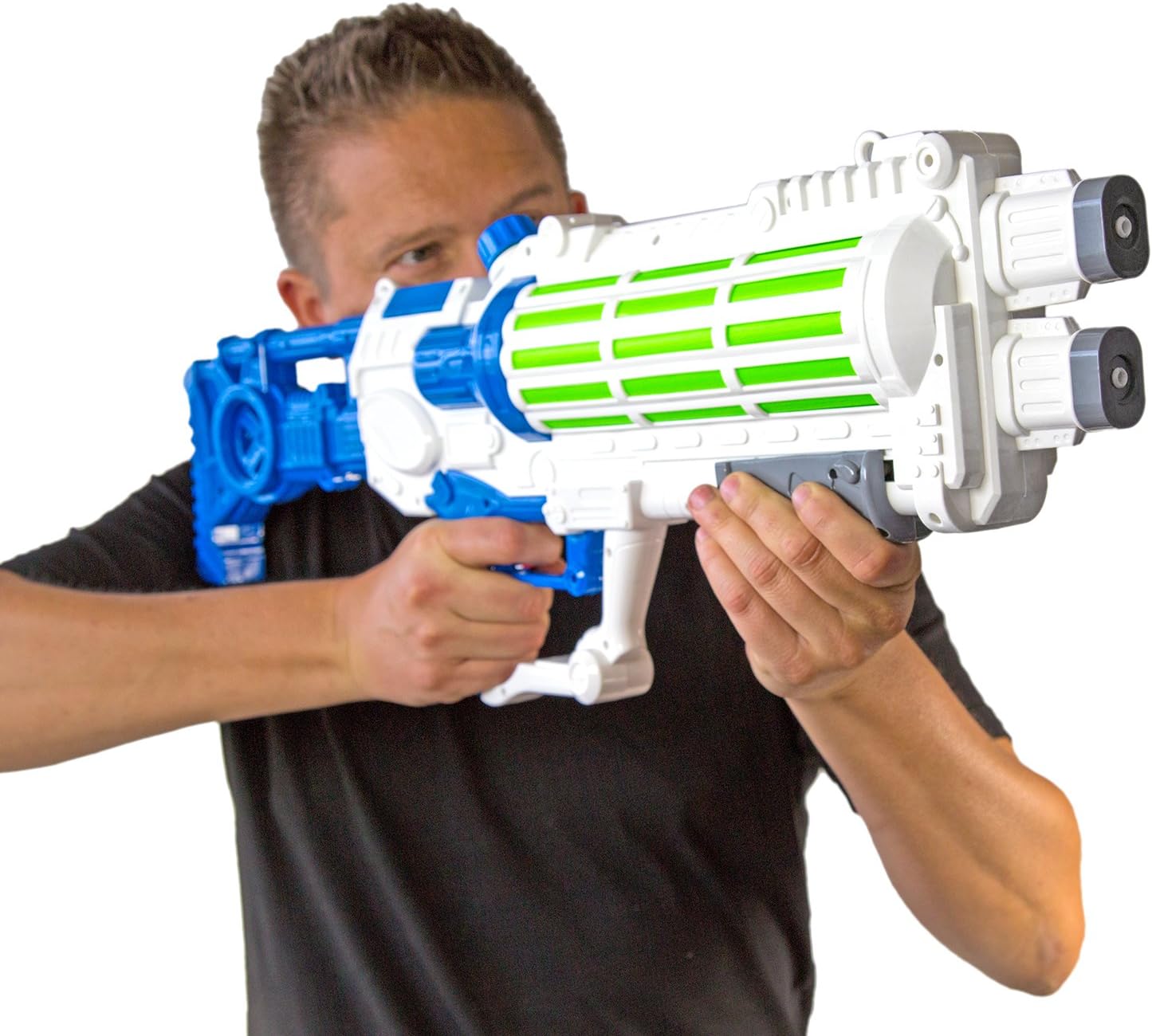 Nick and Ben MEGA XXXL Wasser-Gewehr Pistole 75cm Spritz-Waffe Kinder Sommer Spielzeug Water-Blaster Galaxie-Waffe Schlacht