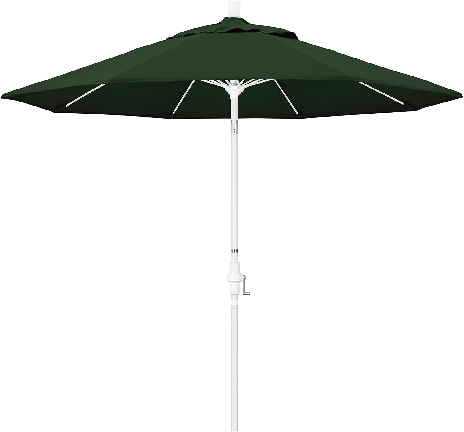 Amazon Com California Umbrella Gscuf908170 Sa46 9 Round Aluminum Pole Fiberglass Rib Market Patio Umbrella Hunter Green Patio Umbrellas Garden Outdoor
