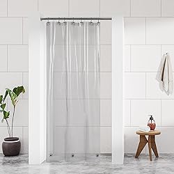 Barossa Design Clear Black Stall Shower Curtain