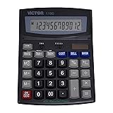 Victor 1190 Desktop Display Calculator, Black, 1" x