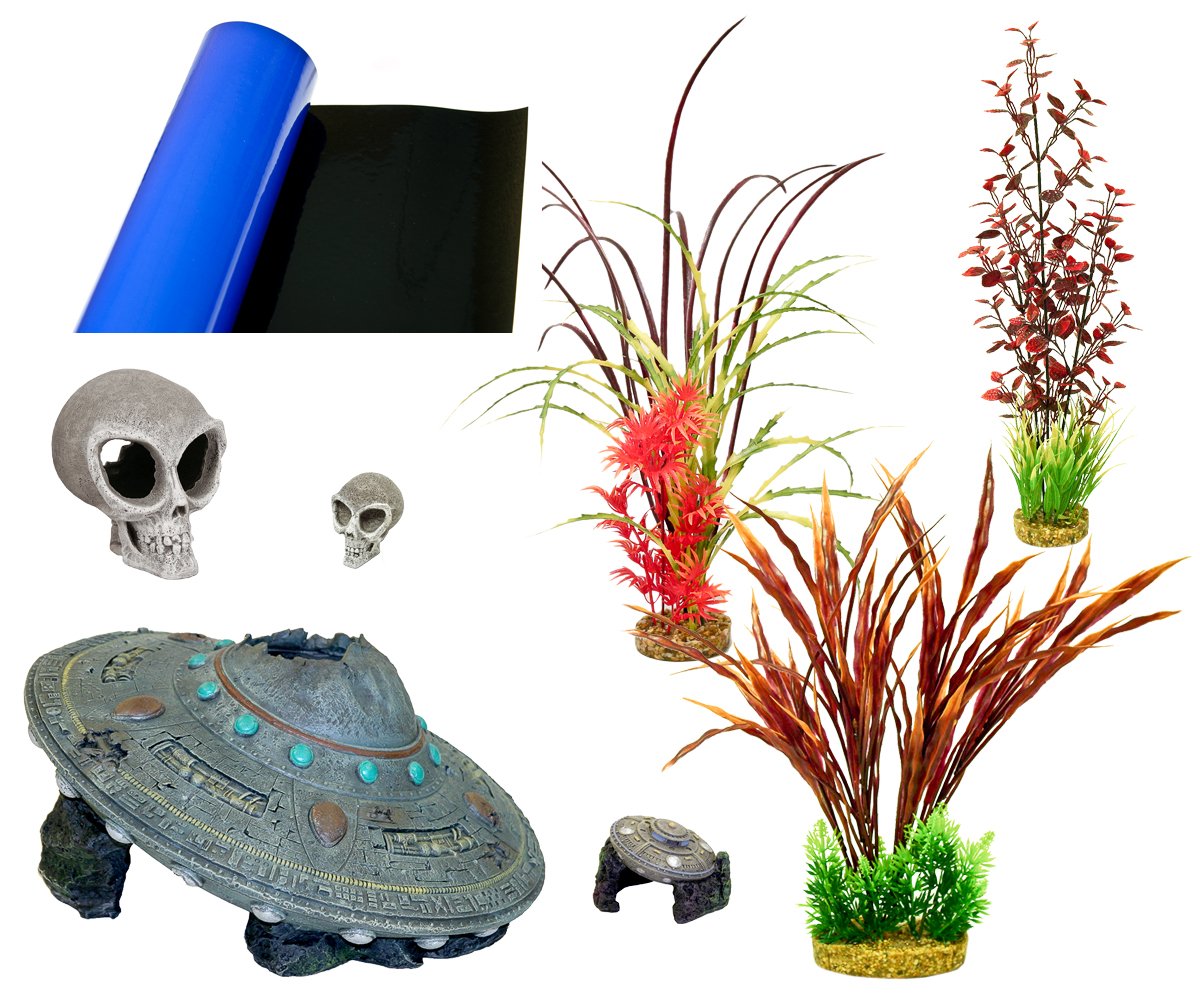 alien fish tank decorations