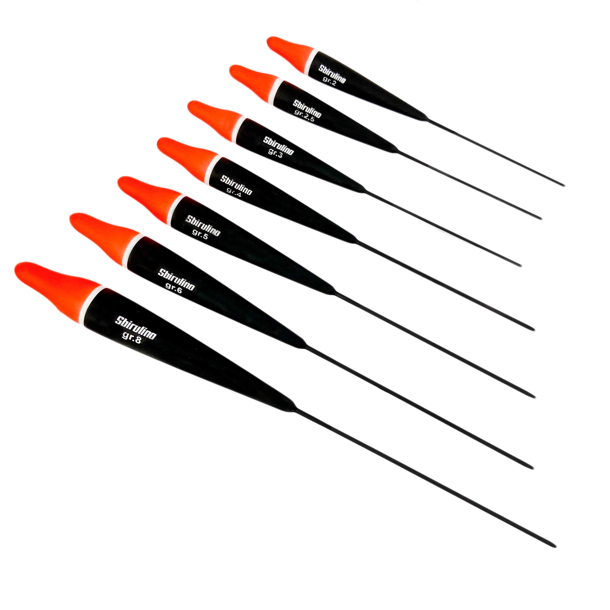 Sbirulino 7 Piece Cigar Series Float GR.2-2.5-3-4-5-6-8 with Float Holder Included