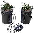 VEVOR DWC Hydroponics Grow System, Hydroponic Growing System with Top Drip Kit, Deep Water Culture 5-Gallon 2 Buckets, with Air Pump, Air Stones and Water Level Device for Leafy Vegetables