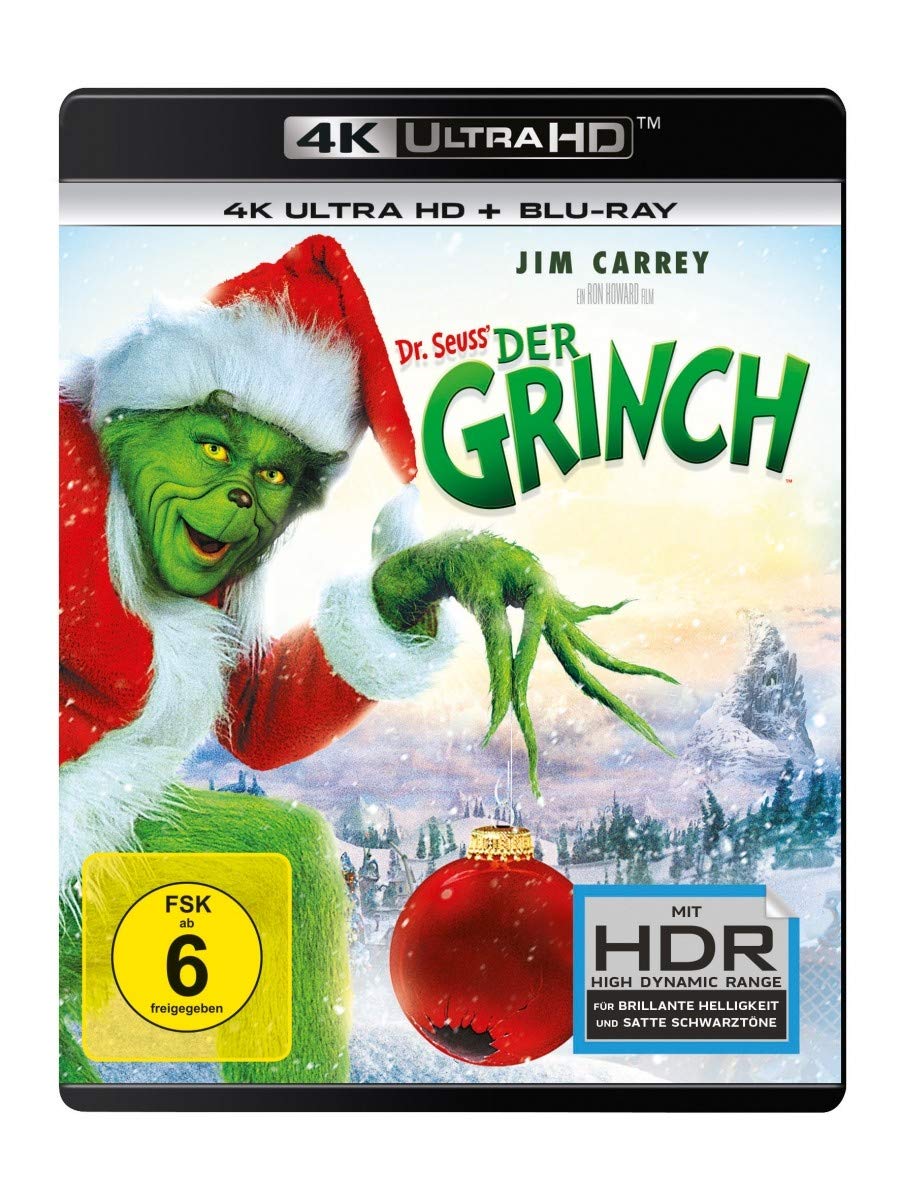 Der Grinch 4K Ultra HD + Bluray 2D Alemania Bluray Amazon.es Carrey