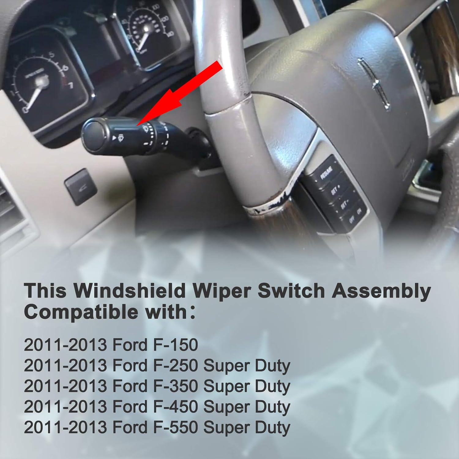 Body & Trim Vikter SW6874 Windshield Wiper Switch Assembly Compatible