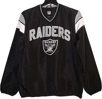 raiders pullover windbreaker