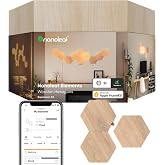 Nanoleaf Hexagon Lights, Smart RGBW LED Wall Light Panels, 3 PK, Brown | Compatible with Alexa Google Assistant, Home Wall Decor for Living Room with Music Sync, Expansion Pack