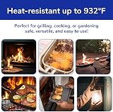 Juliyeh EN407 Oven Glove 932°F Five-Finger Non-Slip Silicone Kitchen Heat view 6
