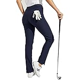 Willit Women's Golf Pants 3 Pockets Stretch Casual Pull on Pants Quick Dry Hiking Travel Pants