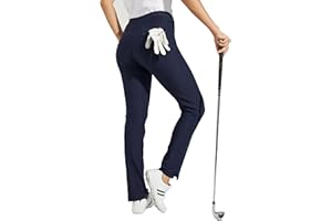 Willit Women's Golf Pants 3 Pockets Stretch Casual Pull on Pants Quick Dry Hiking Travel Pants
