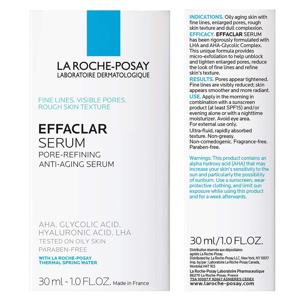 effaclar serum pore refining