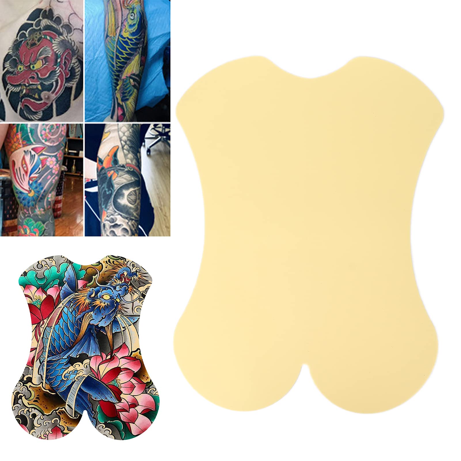 Tattoo Practice Skin, Blank Tattoo Skin Practice, Fake Skin Full Back Tattoo Practice Skin Large Thick Blank Silicone Beginner Tattoo Practice Skin for Tattooing for Beginners and Experienced Artists