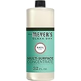 Mrs. Meyer's Clean Day Multi-Surface Cleaner Concentrate, Use to Clean Floors, Tile, Counters,Basil Scent, 32 oz