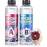 Pnente Crystal Clear Epoxy Resin Kit 16oz No Yellowing No Bubbles Resin Art | Self-leveling,Fast Curing, High Gloss Epoxy for