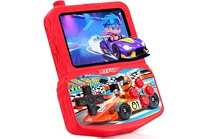 Kids Handheld Game Console with 220 Preloaded Retro Video Games, 3.5'' IPS Screen Adjustable Brightness & Volume, Portable Ha