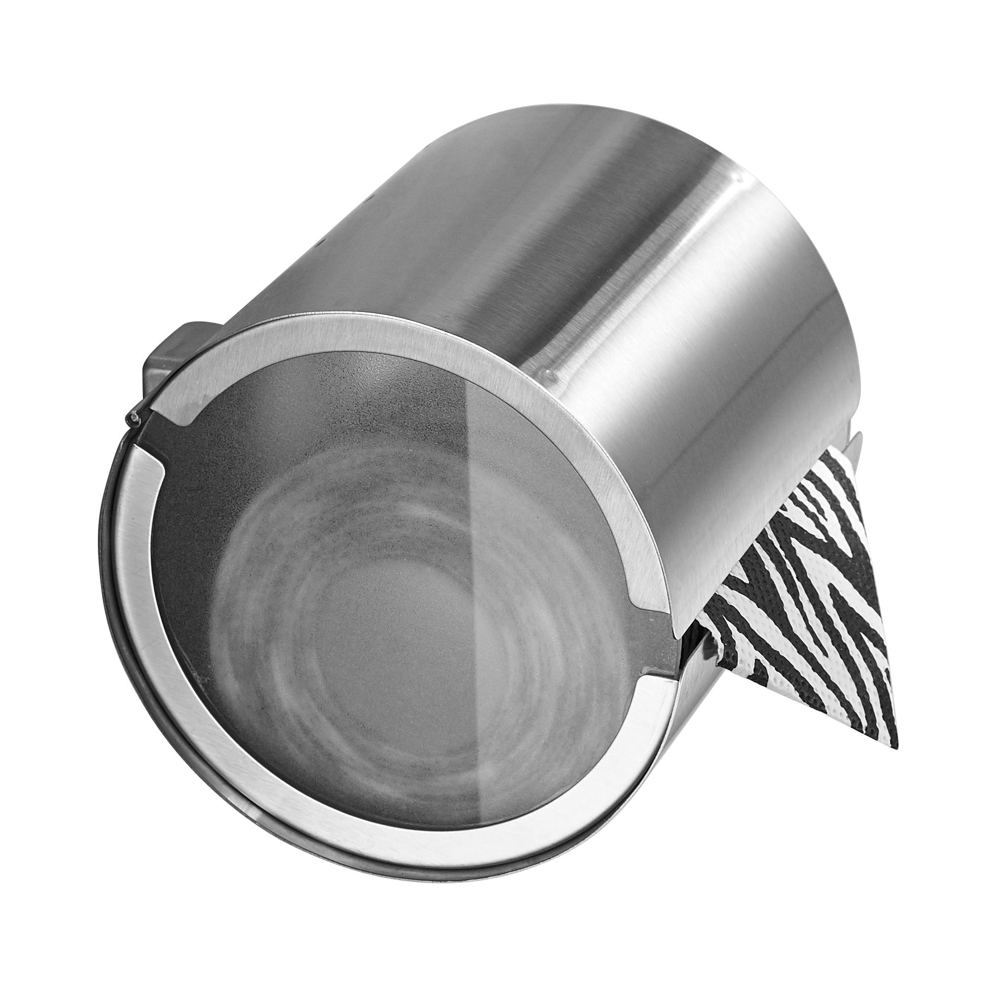 JunSun Cat Proof Toilet Paper Holder Dog Proof Toilet Paper Roll Holder Pet Proof TP Holder Anti-Cat TP Roll Holder TP Roll Keeper Protector Round Enclosed Wall Mounted Stainless Steel Brushed Nickel