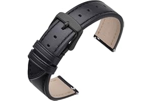 ANNEFIT Watch Band 16mm 17mm 18mm 19mm 20mm 21mm 22mm - Classic Oil Wax Leather Quick Release Watch Strap for Men Women