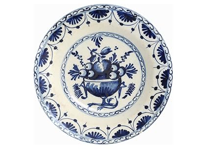 Buy Craftedindia Decorative Blue White Ceramic Wall Plate Online