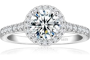 Elspeth 925 Sterling Silver Engagement Ring for Women Pear/Round/Oval/Cushion/Princess Cut Cubic Zirconia Promise Ring Size 4-10