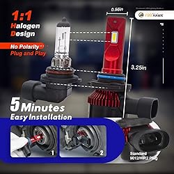 Firehawk 2024 New 9012/HIR2 LED Bulbs 25000LM