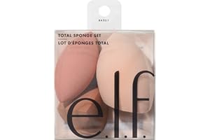 e.l.f. Total Sponge Set, Multi-use Makeup Sponge Set For Flawless Blending, Great For Powder Or Liquid Concealer & Foundation, Vegan & Cruelty-Free