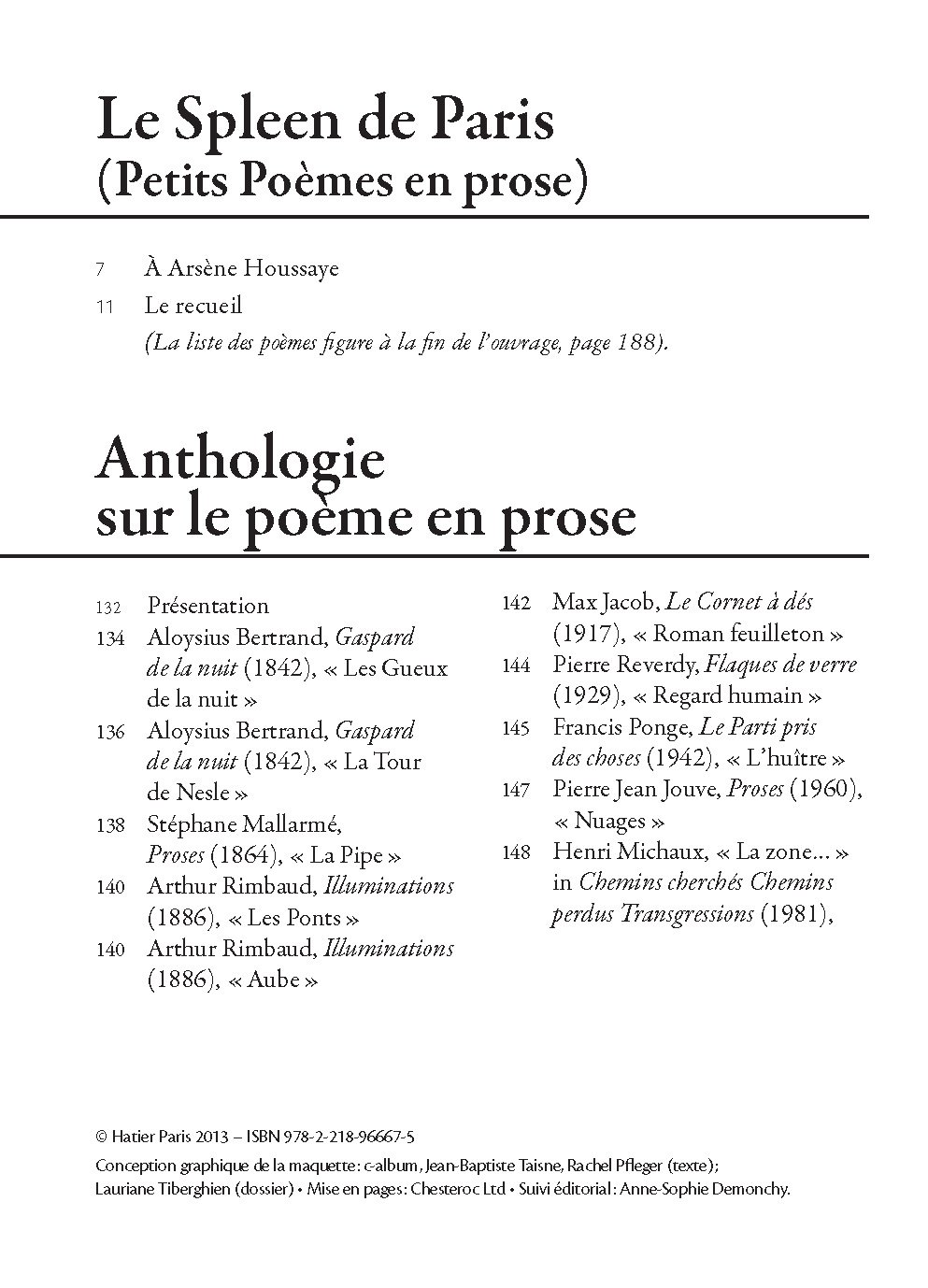 Le Spleen De Paris Petits Poemes En Prose 9782218966675 Amazon Com Books