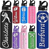 kioskbanks Custom Water Bottle 12/18/24/32/40oz Personalized Water Bottles for Kids Engraved Name Personalized Stainless Steel Water Bottles with Straw Lid