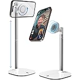 COOPER MagStand Magnetic Phone Stand for Desk, MagSafe Tripod, iPhone 17 | 9-13" Adjustable, Weighted Base, Strong Magnet Hold, iPhone Holder for Video Calls, 2 Steel Rings, Fits any iPhone or Android