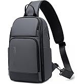 FENRUIEN Crossbody Sling Bag for Men, Water Resistant One Shoulder Backpack, Side Bag for Travel