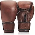 PRO HERITAGE BROWN LEATHER BOXING GLOVES (STRAP UP)