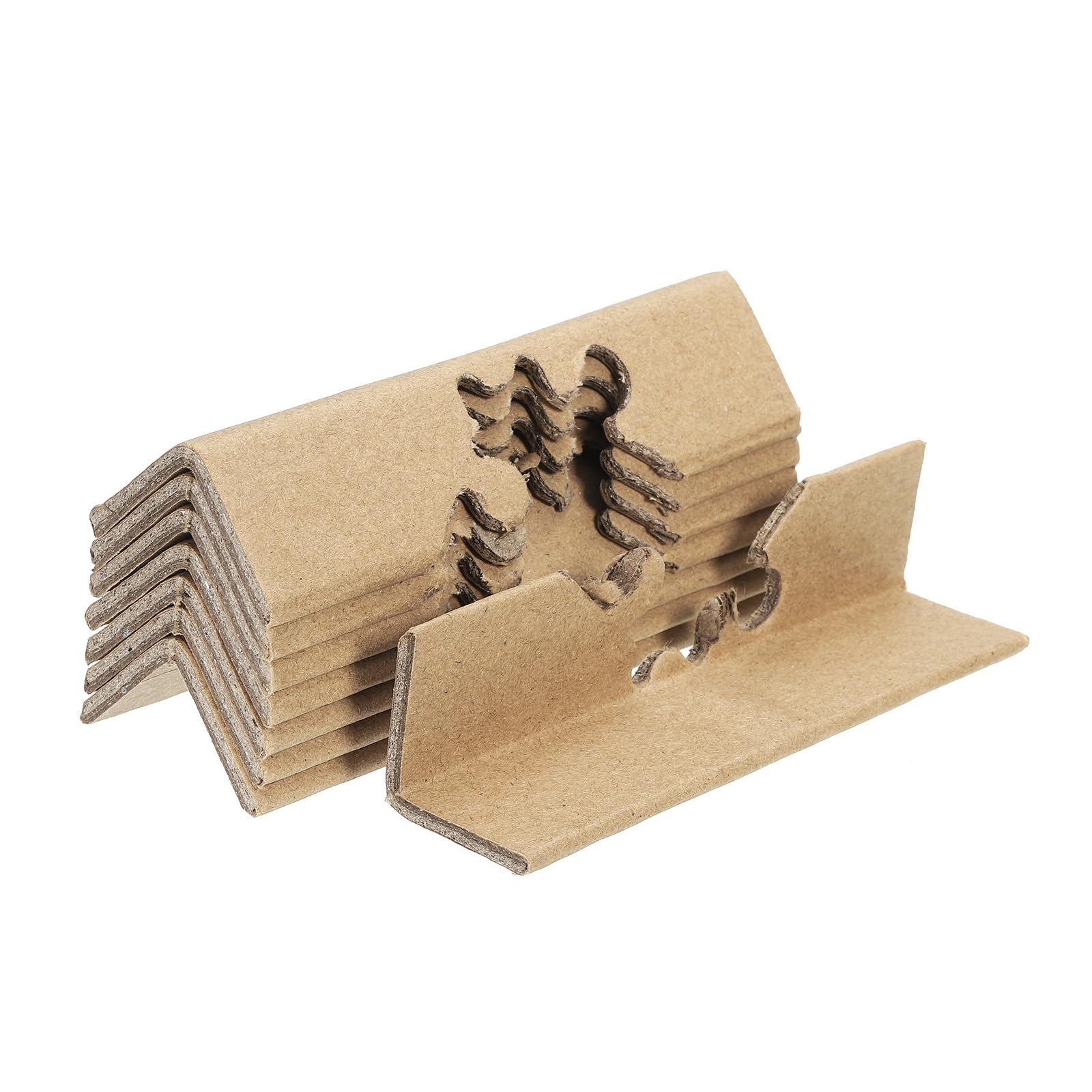 PATIKIL Adjustable Cardboard Corner Protector Package Frame Protectors 60x30mm Thick 4mm for Art, Packing, Shipping, Pack of 100