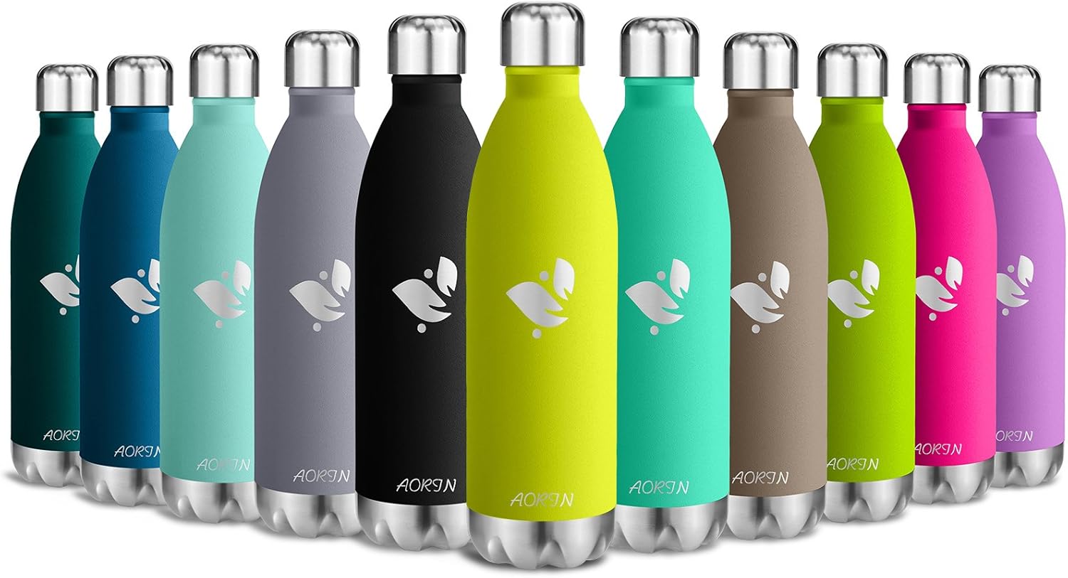 aorin vacuum insulated stainless steel water bottle