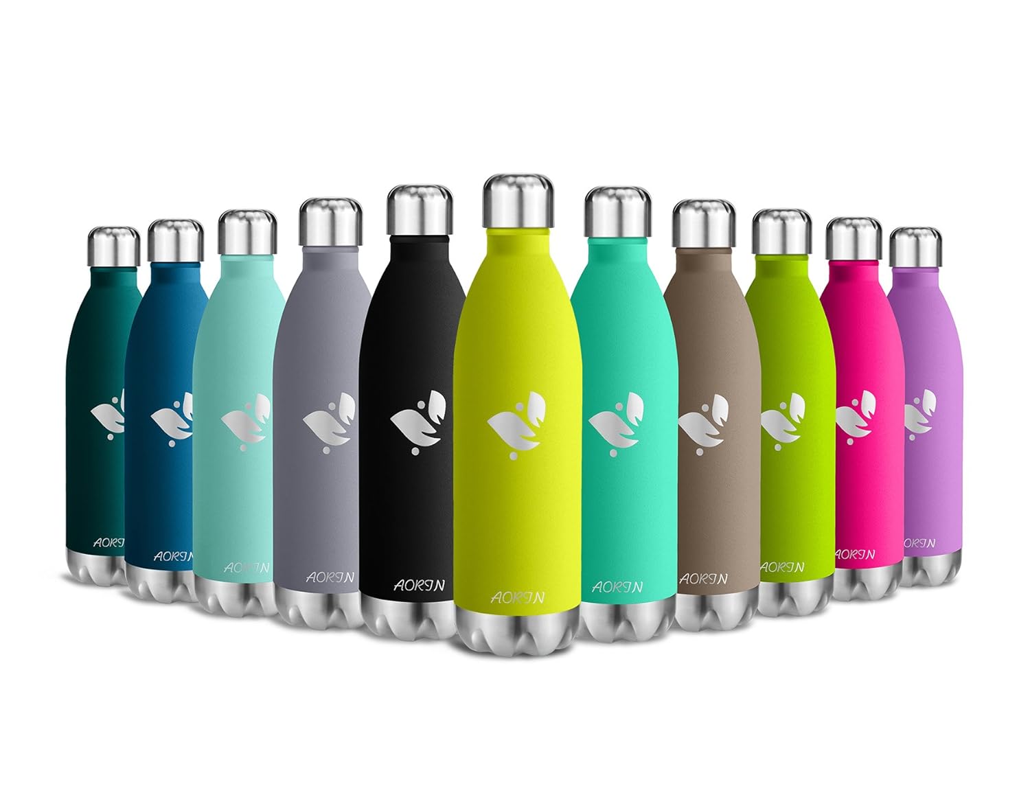 aorin vacuum insulated stainless steel water bottle