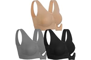 Onory 3 Pack Sports Bras for Women Wirefree Padded Workout Yoga Gym Fitness Bra Medium Support