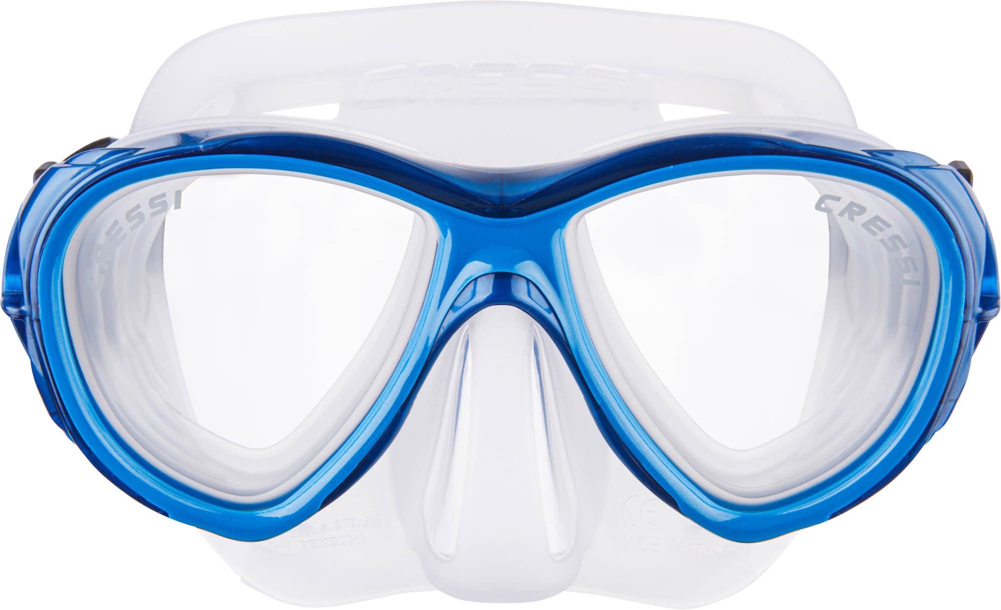 Briggs & Stratton Cressi Samoa Mask - Diving And Snorkelling Mask, Clear/Blue, One Size, Unisexsex Adult