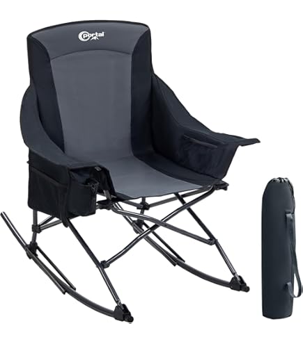 Amazon.com: gibxiyza Rocking Camping Chair Folding Rocking Chair
