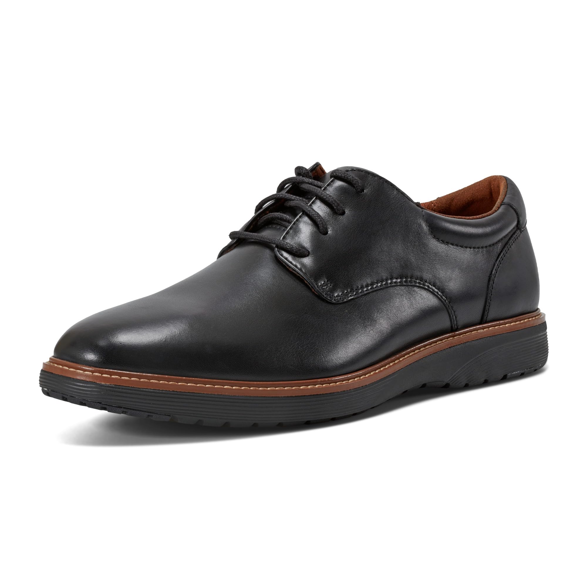 Rockport Men's Cacey Oxford, Black Leather, 9