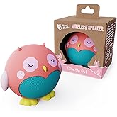 Planet Buddies Kids Bluetooth Speaker Boys and Girls with Microphone, Mini Bluetooth Speaker Portable Wireless, 60 Day Battery, for Home, Outdoor and Travel, Works with iPhone and Android - Olive Owl