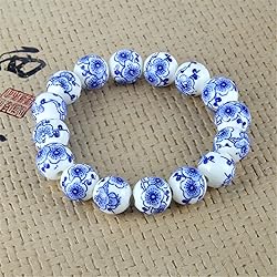 LKXHarleya Women Porcelain Beads Bracelet Vintage
