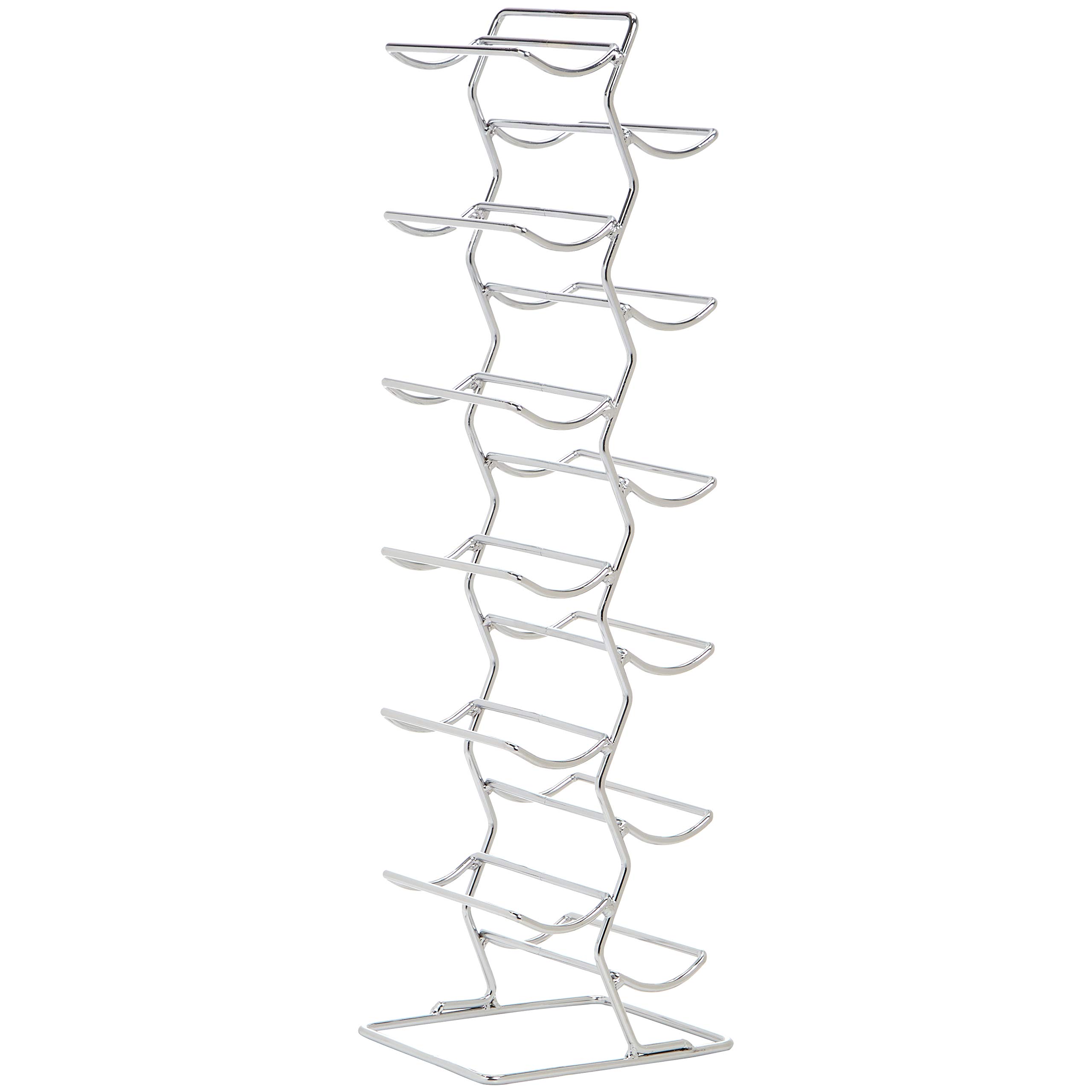 Amazon Basics Modern Style Wine Rack for 12 Bottles, Large, Chrome