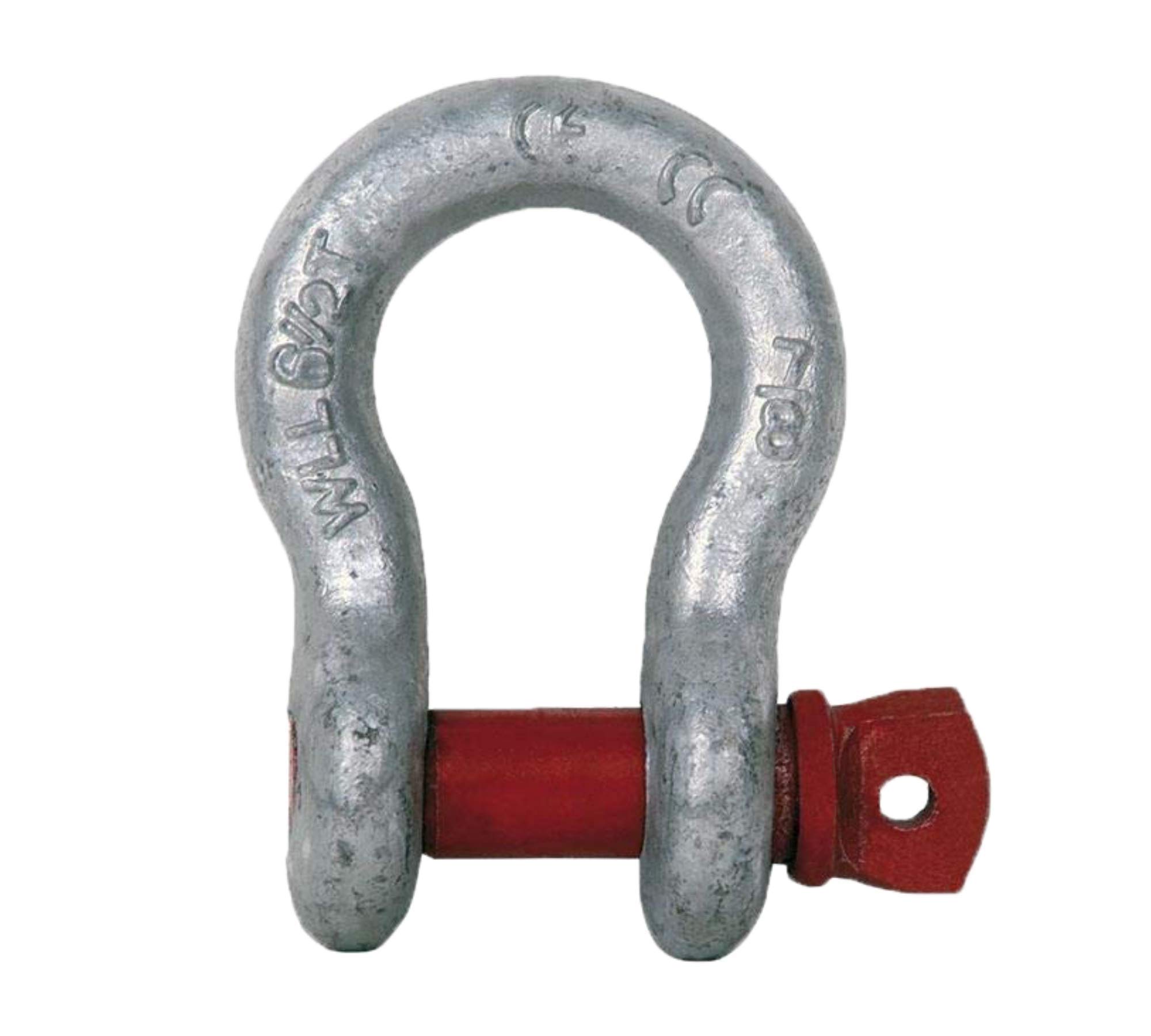 DOJA Barcelona Bow Shackles High Strength Steel 2 Tonnes D Ring - 1/2" - Shackle Screw Pin Shackle Heavy Duty Lifting Shackles Ideal for 4x4 Trailer Towing, Tarp and Boat Mooring