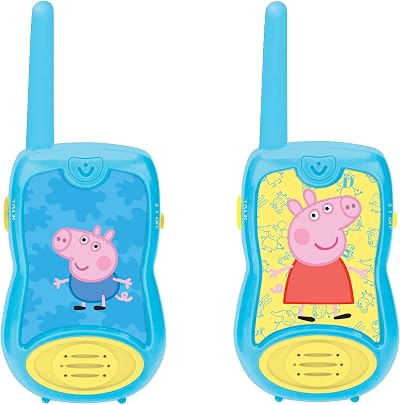 Lexibook Peppa Pig Walkie-Talkies 120 m 2 Channels Blue Belt Clip
