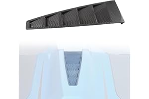 LUXEMOTO Center Hood Vent for Polaris Slingshot, Carbon Fiber Pattern Turbo Hood Panel Trim Exterior Center Hood Vent for Polaris Slingshot 2015-2023 All Model Accessories, Replace OEM #5452300