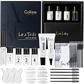 GOLLEE Lash Lift and Black Color Kit Brow Lamination Kit Black Eyelash &amp; Eyebrow Set Eyelash Perm Kit With Detail Instruction and Complete Tools Easy For Beginner Achieve Salon-Quality at Home